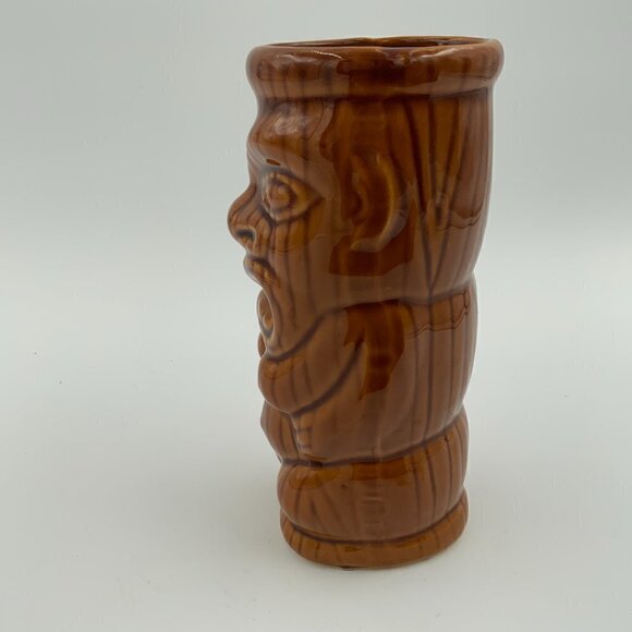 Vintage Tiki Tumbler Orchids of Hawaii from Taiwan Golden Brown - Picture 2 of 6